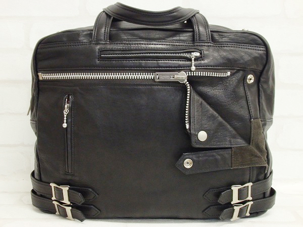 1B0691/アンダーカバー 08AW レザーライダースバッグ UNDERCOVER