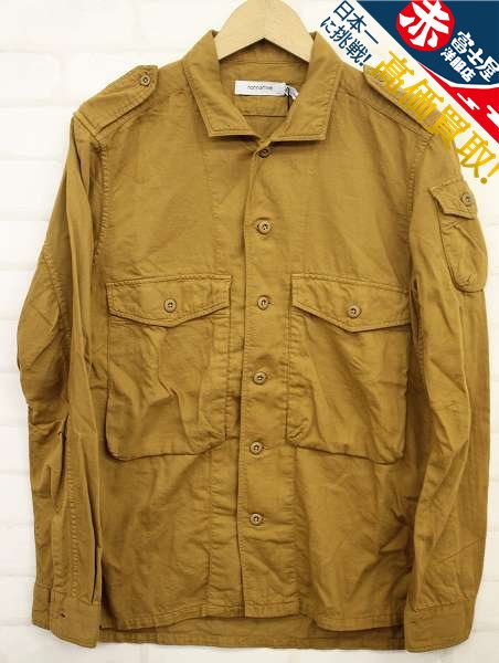 2T0412/未使用品 nonnative 17ss ROAMER SHIRT C/S TWILL OVERDYED ノンネイティブ