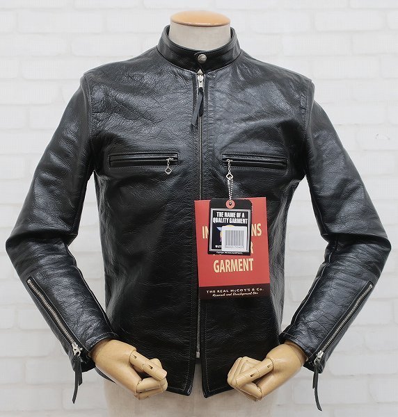 2J5846/リアルマッコイズ BUCO J-100 ホースハイド ライダース 黒芯 THE REALMcCOY'S BJ9110 38