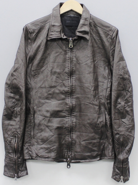 JUN HASHIMOTO LEATHER ZIP SHIRTS レザーシャツ