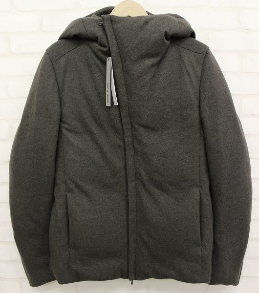 新品 KAZUYUKI KUMAGAI 16AW カシミヤ混ニットフラノフーデッドダウン カズユキクマガイ