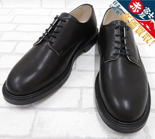 KH2S6780/未使用品 foot the coacher MOLTON BLUCHER(LEATHER SOLE) フットザコーチャー レザーシューズ 7.5