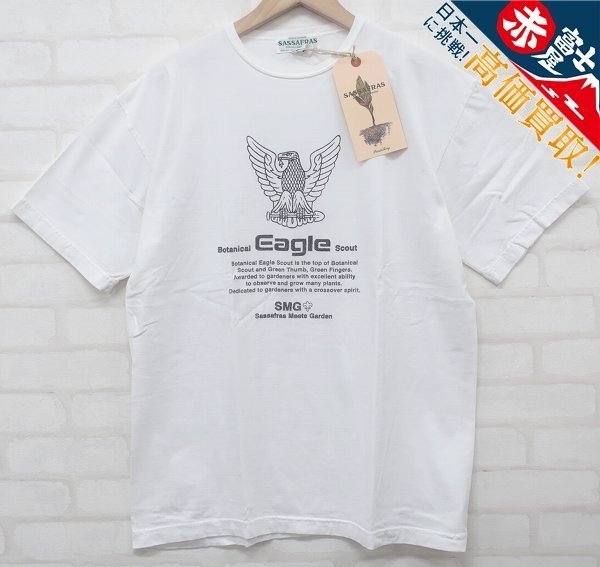 RI6T6693【クリックポスト対応】未使用品 ササフラス ボタニカルイーグルスカウトTシャツ SF-201690 SASSAFRAS Botanical Eagle Scout T