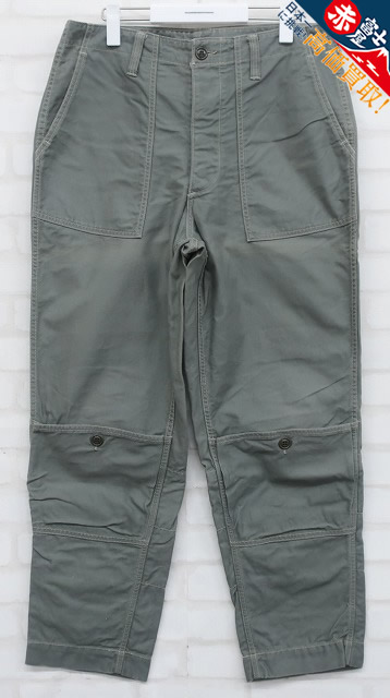2P7625o/フリーホイーラーズ バッカー ミリタリーバックサテントラウザーズ FREEWHEELERS BUCKER パンツ