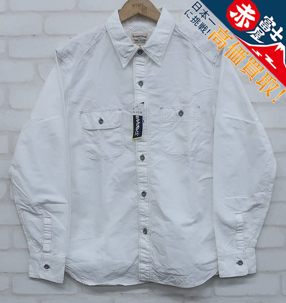 JK5T3937/未使用品 フェローズ ワークシャツ コットン/ラミーブロード Pherrow's 19S-795WS