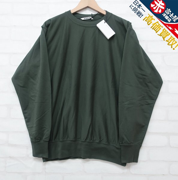 4T8234/新品 AURALEE 20SS SUPER HIGH GAUGE SWEAT BIG P/O オーラリー ハイゲージスウェット