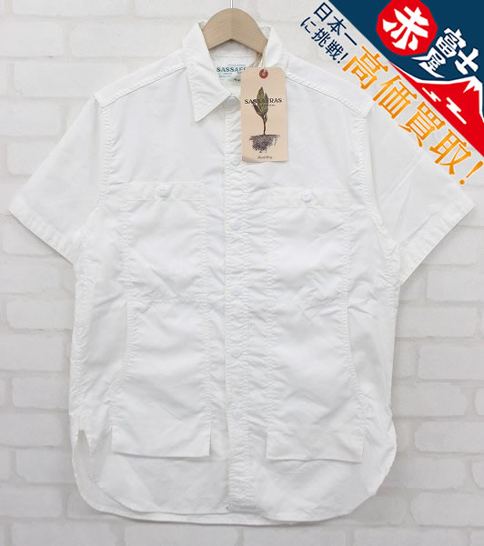 3T4486/未使用品 ササフラス フィールサンシャツ1/2 コーデュラオックスフォード SASSAFRAS FEEL SUN SHIRTS 1/2 CORDURA OXFORD