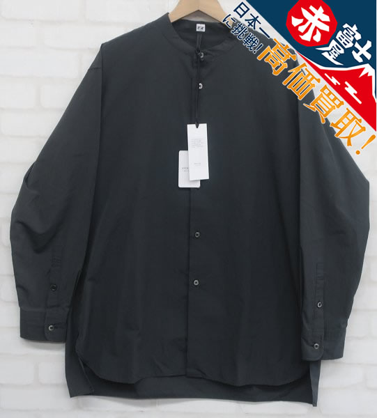 KT6T2716/新品 Ets.MATERIAUX Band collar shirt マテリオ バンドカラーシャツ