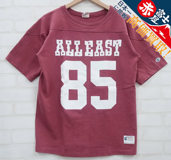 KT4T9598/チャンピオン BUDDY別注 復刻 ランタグ ALL EAST#85 フットボールＴシャツ champion バディ