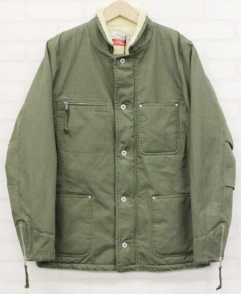 1J2845o/新品 nonnative FARMER BOA JACKET COTTON ARMY CLOTH