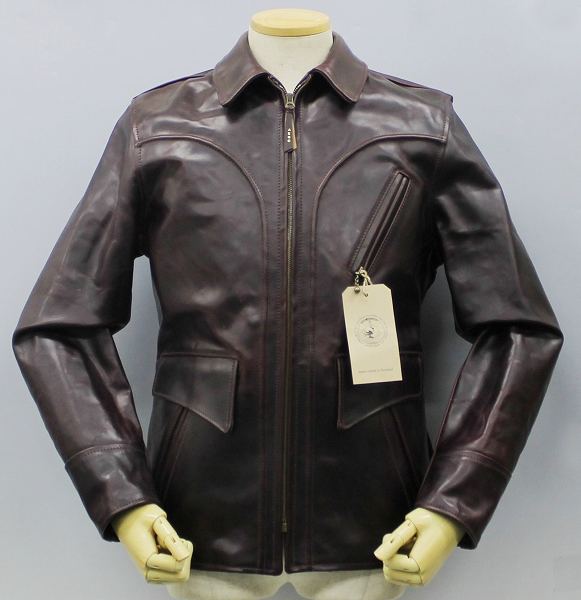 新品 エアロレザー ヘラクレス コードバン ライダース