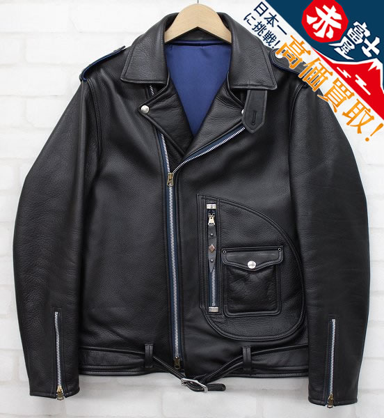 1J8613o/THREEFACE 333 LEATHER JKT スリーフェイス レザーライダース M