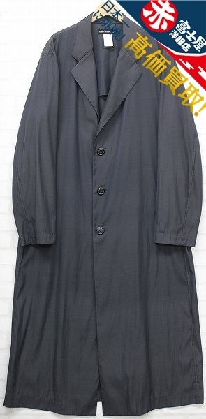 2J2314/イッセイミヤケメン ポリエステルオーバーコート ISSEY MIYAKE MEN