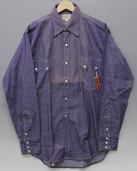 未使用品 ジョーマッコイ シャンブレーウエスタンシャツ