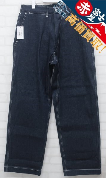 2P9999/未使用品 ANATOMICA 1940 DUNGAREE PANTS INDIGO NON WASH 530-561-02 アナトミカ デニムダンガリーパンツ