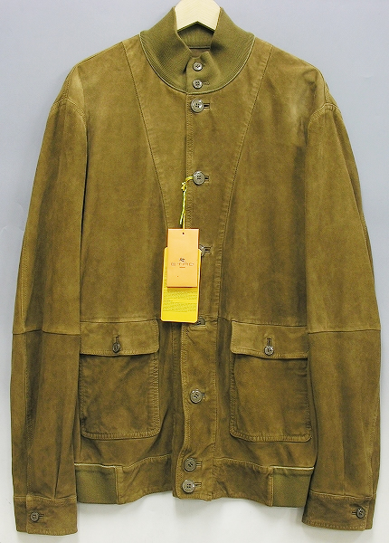 新品 エトロ ゴートレザーバルスターブルゾン ETRO