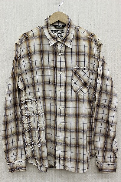 アヴィレックス 長袖チェックシャツ AVIREX