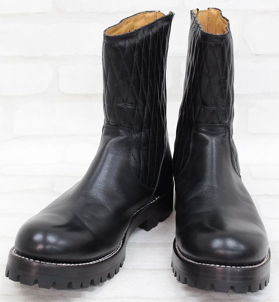 SU1S8225/未使用品 AKM ダイヤキルトバックジップブーツ