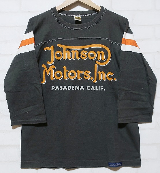 5T2327【クリックポスト対応】トイズマッコイ ジョンソンモータース フットボールTシャツ TOYS McCOY