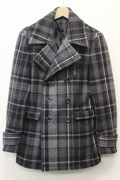 Jju8529/HEADL_INER チェックウールメルトンコート ヘッドライナー