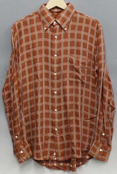 エヴィス 長袖チェックBDシャツ evisu