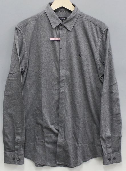 バーバリーブラックレーベル 長袖ストレッチシャツ