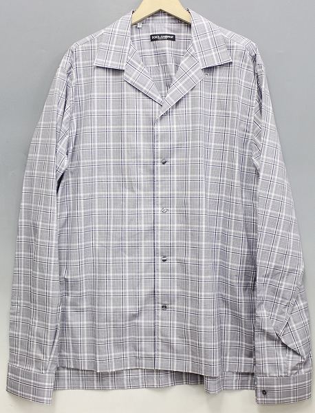 ドルチェ&ガッバーナ 長袖チェックシャツ DOLCE&GABBANA