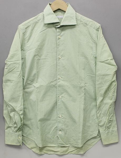 ダノリス 長袖ギンガムチェックシャツ DANOLIS