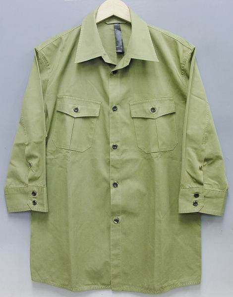 Wjk 3/4 safari shirt dry twill シャツ