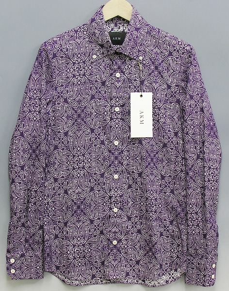 新品 AKM 13ss ペイズリーシャツ paisley shirts