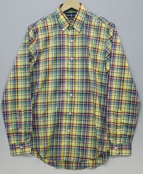 未使用品 ラルフローレン 長袖BDチェックシャツ